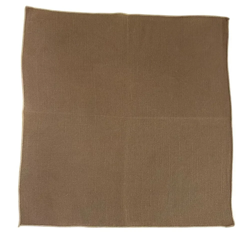 Lot of 4 Cloth Napkins Taupe 11